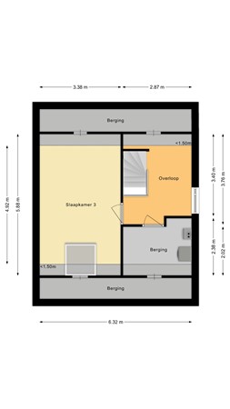 Floorplan - Burg. V. Dobben De Bruijnstraat 38, 2411 AR Bodegraven